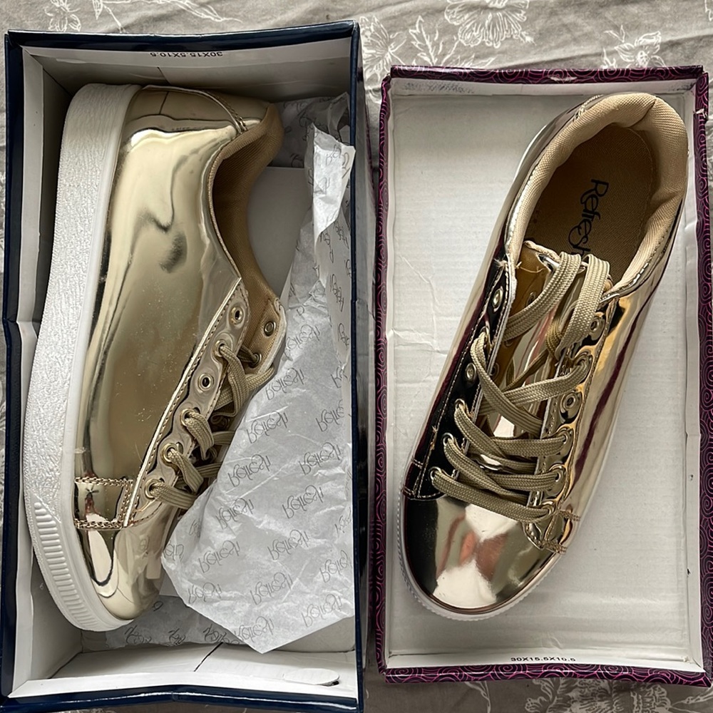 Gold Sneakers